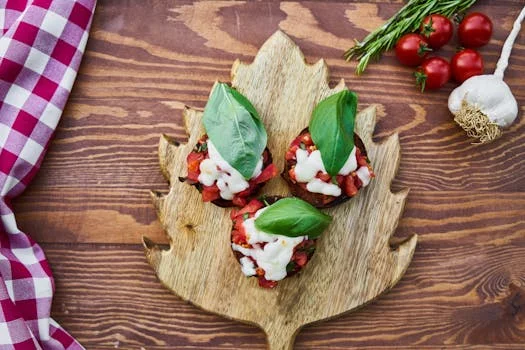 bruschetta with fresh tomatoes and basil